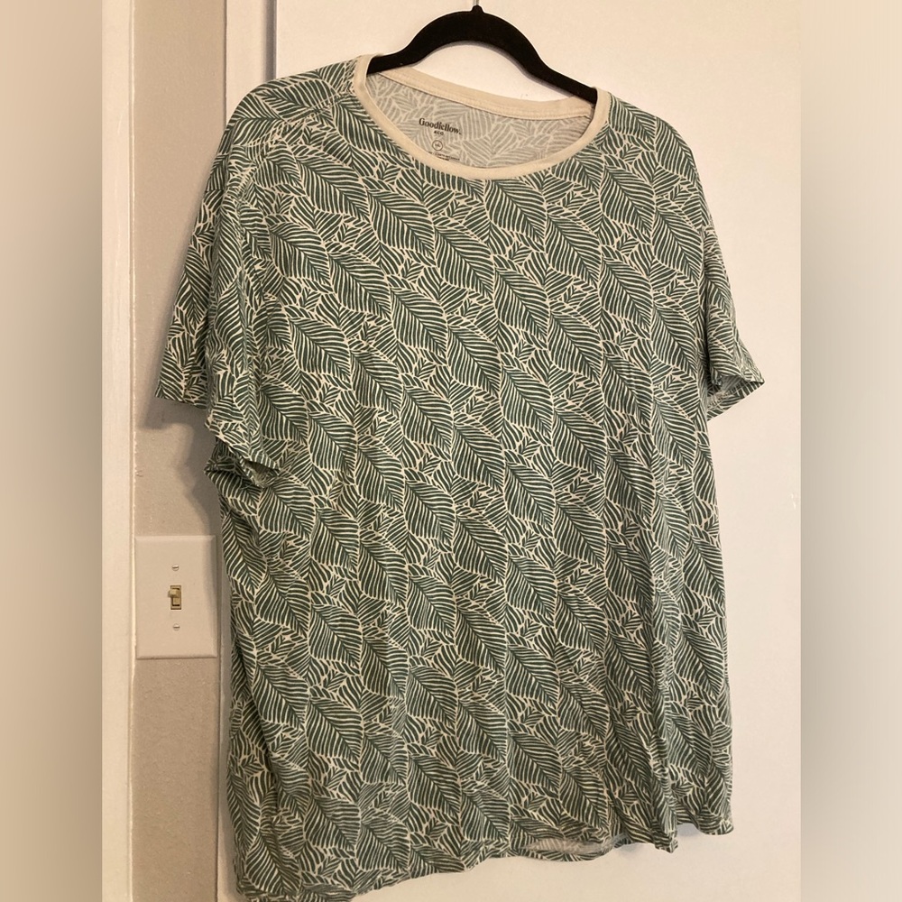 Leaf Print Shirt - Green
